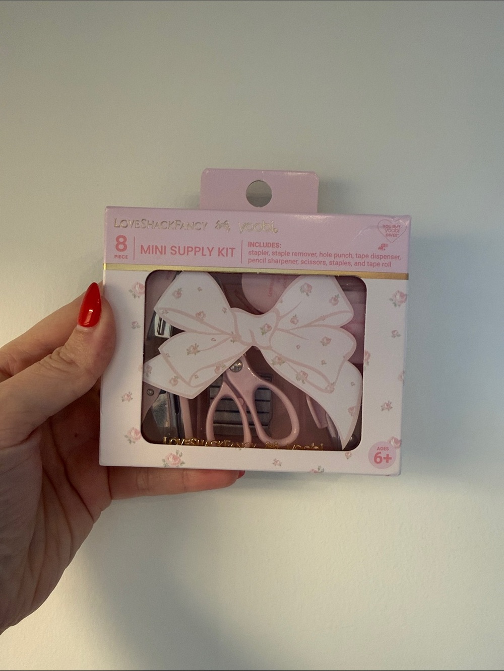 LoveShackFancy x Yoobi Pink Mini Supply Kit - Bow Design
